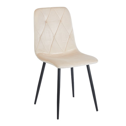 EVA BEIGE VELVET ΥΦΑΣΜΑ ΚΑΡΕΚΛΑ ΜΕΤΑΛΛΙΚΗ 43x55x90