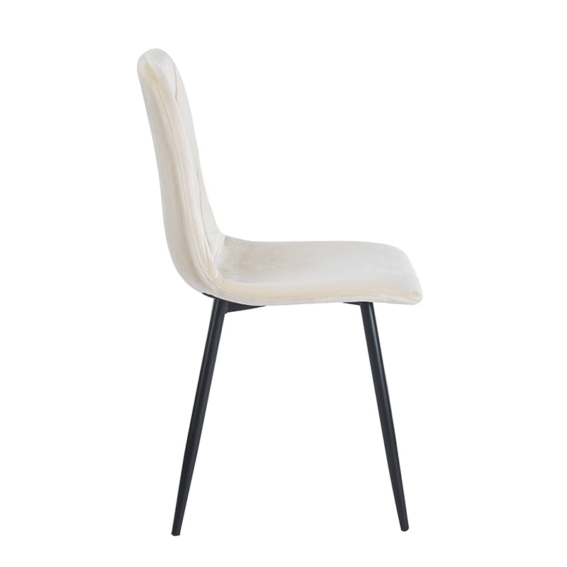 EVA BEIGE VELVET ΥΦΑΣΜΑ ΚΑΡΕΚΛΑ ΜΕΤΑΛΛΙΚΗ 43x55x90