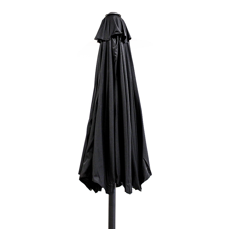 UMBRELLA BLACK ALUMINIUM 8 RIBS Ø230cm