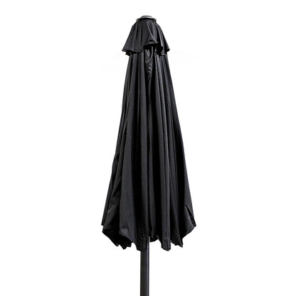 UMBRELLA BLACK ALUMINIUM 8 RIBS Ø230cm