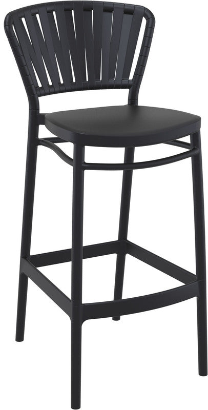 PORTOFINO STOOL BLACK WALNUT 48x52x106