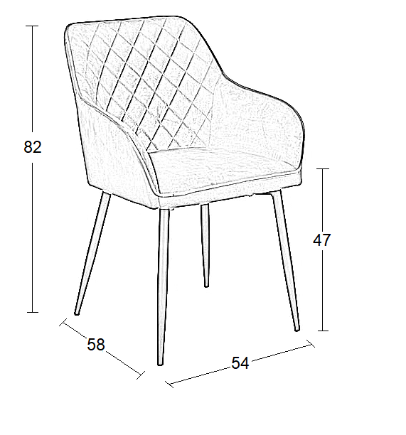 SIENA GREY VELVET ΥΦΑΣΜΑ ΠΟΛΥΘΡΟΝΑ ΜΕΤΑΛΛΙΚΗ 54x58x82