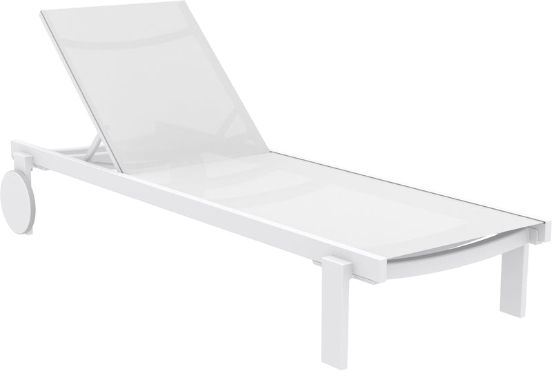 CASABLANCA ΞΑΠΛΩΣΤΡΑ WHITE/WHITE ΑΛΟΥΜ-ΠΟΛ/ΝΙΟΥ 74x190x31
