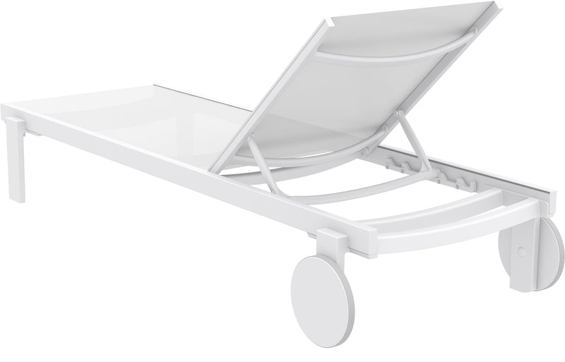 CASABLANCA ΞΑΠΛΩΣΤΡΑ WHITE/WHITE ΑΛΟΥΜ-ΠΟΛ/ΝΙΟΥ 74x190x31