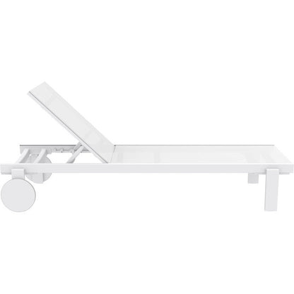 CASABLANCA ΞΑΠΛΩΣΤΡΑ WHITE/WHITE ΑΛΟΥΜ-ΠΟΛ/ΝΙΟΥ 74x190x31