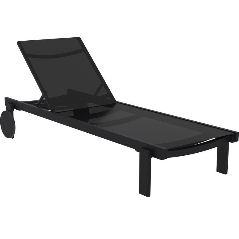 CASABLANCA ΞΑΠΛΩΣΤΡΑ BLACK/BLACK ΑΛΟΥΜ-ΠΟΛ/ΝΙΟΥ 74x190x31