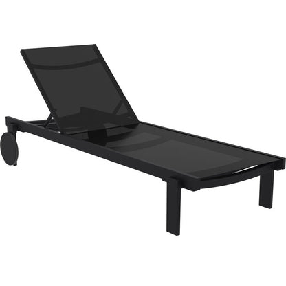 CASABLANCA ΞΑΠΛΩΣΤΡΑ BLACK/BLACK ΑΛΟΥΜ-ΠΟΛ/ΝΙΟΥ 74x190x31