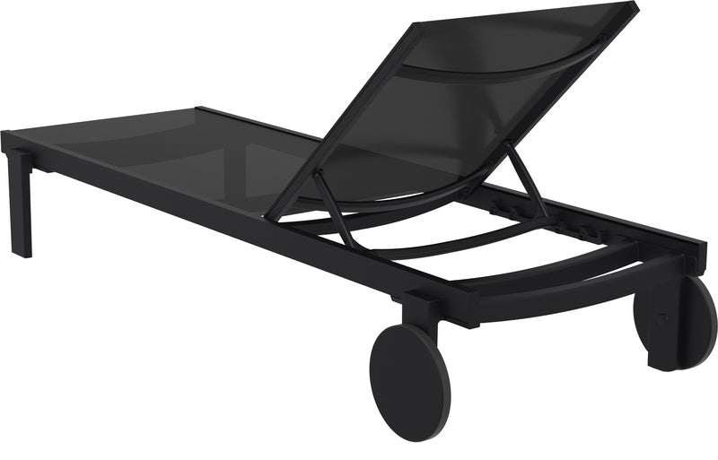 CASABLANCA ΞΑΠΛΩΣΤΡΑ BLACK/BLACK ΑΛΟΥΜ-ΠΟΛ/ΝΙΟΥ 74x190x31