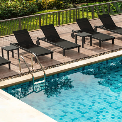CASABLANCA ΞΑΠΛΩΣΤΡΑ BLACK/BLACK ΑΛΟΥΜ-ΠΟΛ/ΝΙΟΥ 74x190x31
