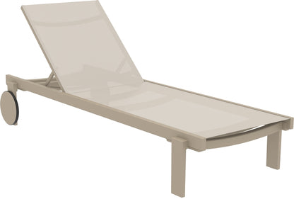 CASABLANCA ΞΑΠΛΩΣΤΡΑ TAUPE/TAUPE ΑΛΟΥΜ-ΠΟΛ/ΝΙΟΥ 74x190x31