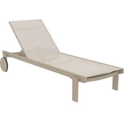 CASABLANCA ΞΑΠΛΩΣΤΡΑ TAUPE/TAUPE ΑΛΟΥΜ-ΠΟΛ/ΝΙΟΥ 74x190x31