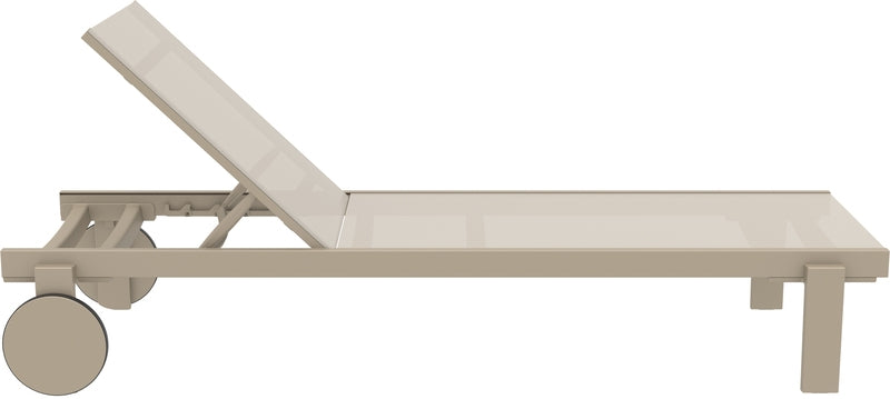 CASABLANCA ΞΑΠΛΩΣΤΡΑ TAUPE/TAUPE ΑΛΟΥΜ-ΠΟΛ/ΝΙΟΥ 74x190x31