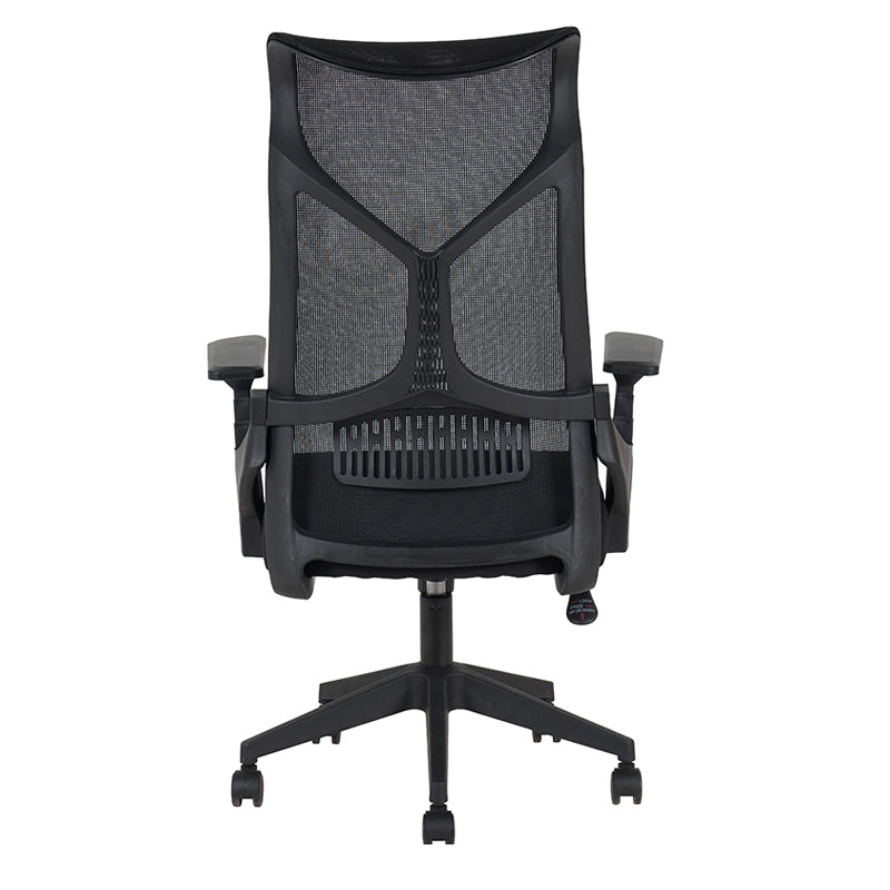 A9920 ΜΑΥΡO MESH ΠΟΛΥΘΡΟΝΑ ΓΡΑΦΕΙΟΥ 64X65X48-115/56-125εκ.