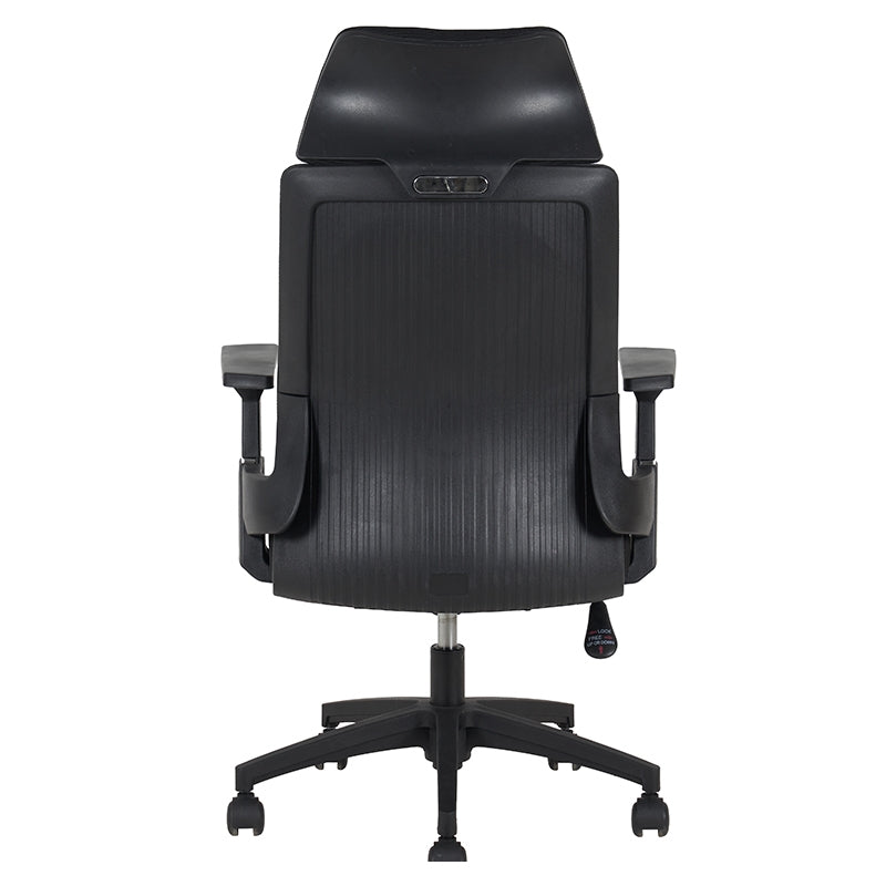 A9925 ΜΑΥΡO MESH ΠΟΛΥΘΡΟΝΑ ΓΡΑΦΕΙΟΥ 64X60X43-110/52-119εκ.