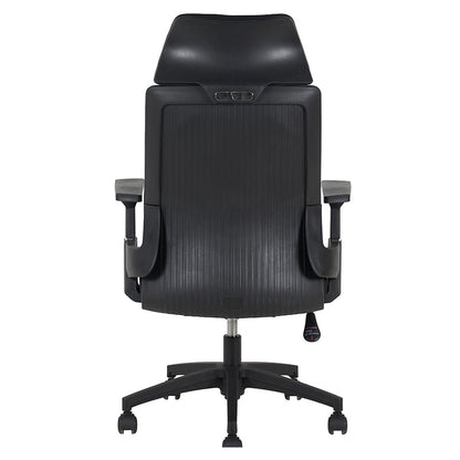 A9925 ΜΑΥΡO MESH ΠΟΛΥΘΡΟΝΑ ΓΡΑΦΕΙΟΥ 64X60X43-110/52-119εκ.