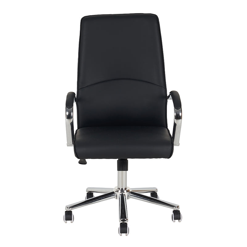 A9930 ΜΑΥΡO PU ΠΟΛΥΘΡΟΝΑ ΓΡΑΦΕΙΟΥ 60X65X48-105/58-114εκ.