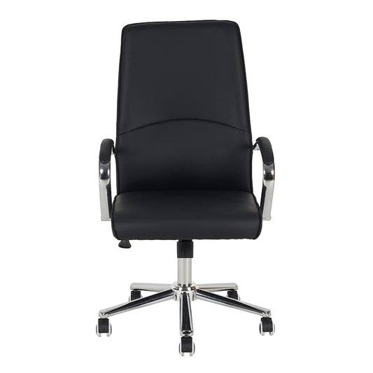 A9930 ΜΑΥΡO PU ΠΟΛΥΘΡΟΝΑ ΓΡΑΦΕΙΟΥ 60X65X48-105/58-114εκ.