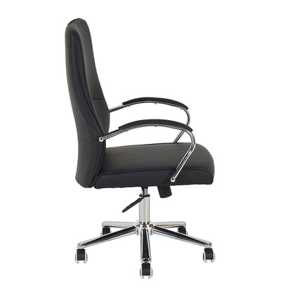 A9930 ΜΑΥΡO PU ΠΟΛΥΘΡΟΝΑ ΓΡΑΦΕΙΟΥ 60X65X48-105/58-114εκ.