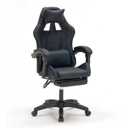 A9937 ΜΑΥΡΟ PVC ΠΟΛΥΘΡΟΝΑ GAMING/ΜΕ ΥΠΟΠΟΔΙΟ 64x59x43-112/53-125