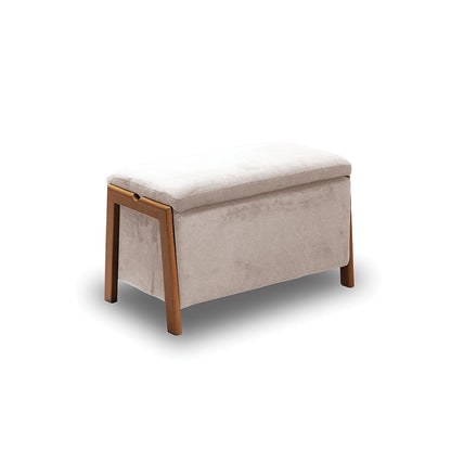 DALI VELVET BEIGE STOOL WITH STORAGE SPACE 75x42x44