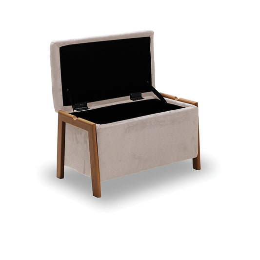 DALI ΣΚΑΜΠΟ VELVET BEIGE ΜΕ ΑΠΟΘ. ΧΩΡΟ 75x42x44