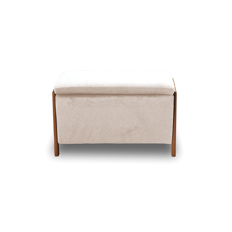 DALI VELVET BEIGE STOOL WITH STORAGE SPACE 75x42x44