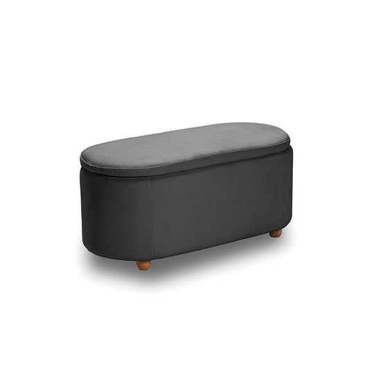 FOSTER ΣΚΑΜΠΟ VELVET GREY ΜΕ ΑΠΟΘ. ΧΩΡΟ 99x45x45