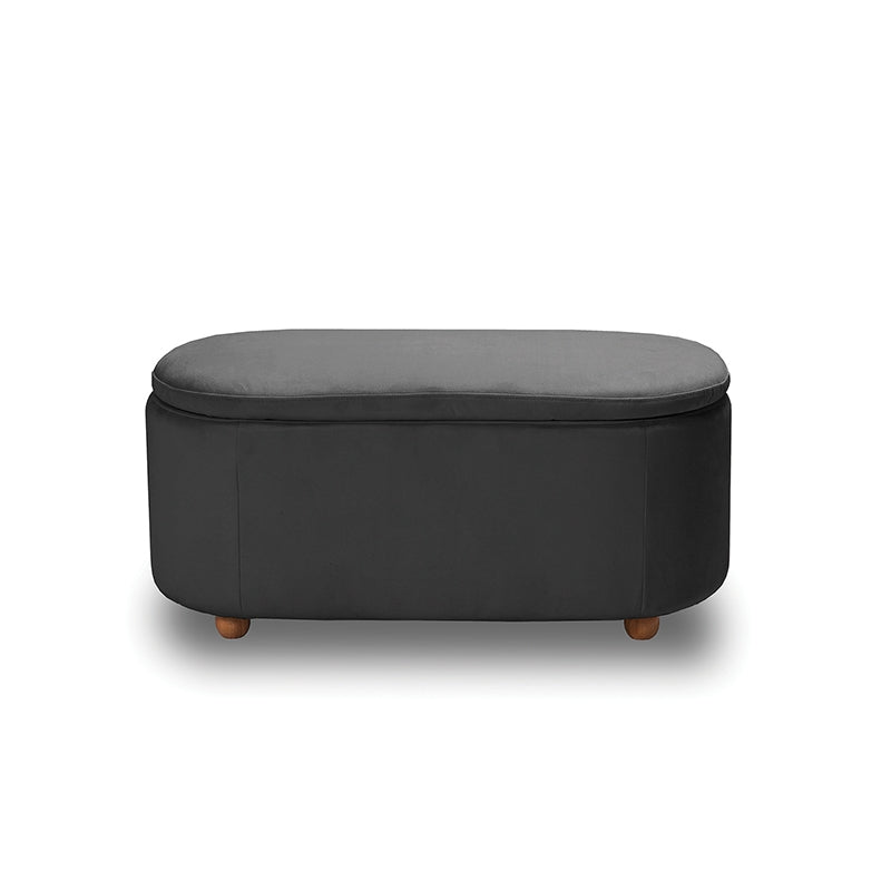 FOSTER ΣΚΑΜΠΟ VELVET GREY ΜΕ ΑΠΟΘ. ΧΩΡΟ 99x45x45