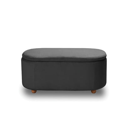 FOSTER ΣΚΑΜΠΟ VELVET GREY ΜΕ ΑΠΟΘ. ΧΩΡΟ 99x45x45