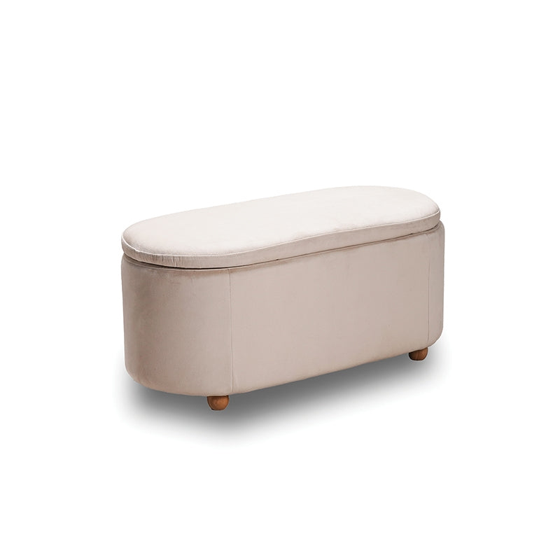 FOSTER ΣΚΑΜΠΟ VELVET BEIGE ΜΕ ΑΠΟΘ. ΧΩΡΟ 99x45x45