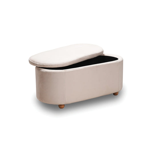 FOSTER ΣΚΑΜΠΟ VELVET BEIGE ΜΕ ΑΠΟΘ. ΧΩΡΟ 99x45x45