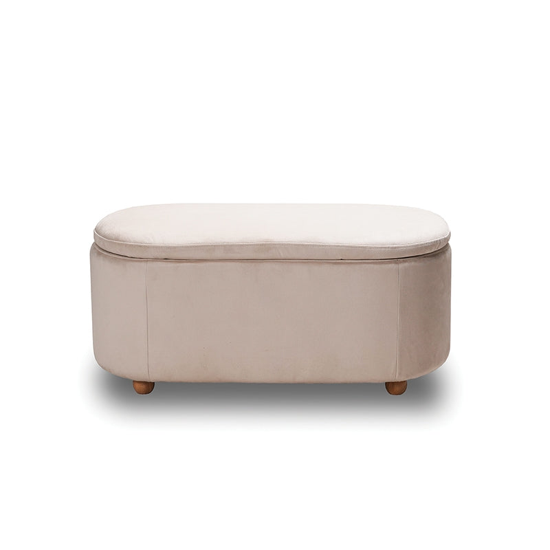 FOSTER ΣΚΑΜΠΟ VELVET BEIGE ΜΕ ΑΠΟΘ. ΧΩΡΟ 99x45x45