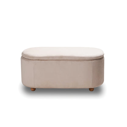 FOSTER ΣΚΑΜΠΟ VELVET BEIGE ΜΕ ΑΠΟΘ. ΧΩΡΟ 99x45x45