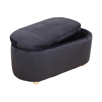 FOSTER ΣΚΑΜΠΟ VELVET BLACK ΜΕ ΑΠΟΘ. ΧΩΡΟ 99x45x45