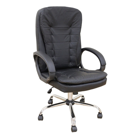 A9938 ΜΑΥΡΟ PVC ΠΟΛΥΘΡΟΝΑ ΓΡΑΦΕΙΟΥ 67x65x52-112/62-121