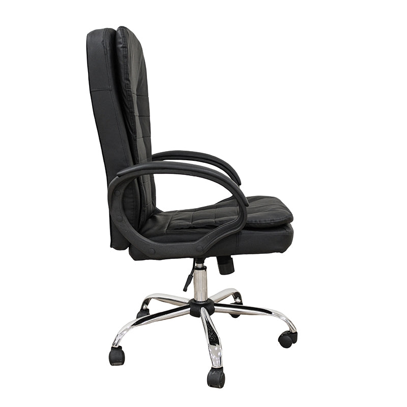 A9938 ΜΑΥΡΟ PVC ΠΟΛΥΘΡΟΝΑ ΓΡΑΦΕΙΟΥ 67x65x52-112/62-121