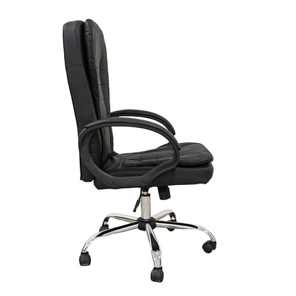 A9938 ΜΑΥΡΟ PVC ΠΟΛΥΘΡΟΝΑ ΓΡΑΦΕΙΟΥ 67x65x52-112/62-121