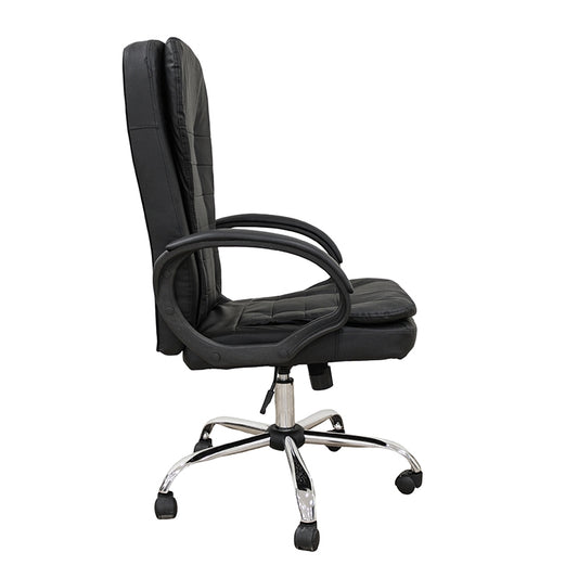 A9938 ΜΑΥΡΟ PVC ΠΟΛΥΘΡΟΝΑ ΓΡΑΦΕΙΟΥ 67x65x52-112/62-121