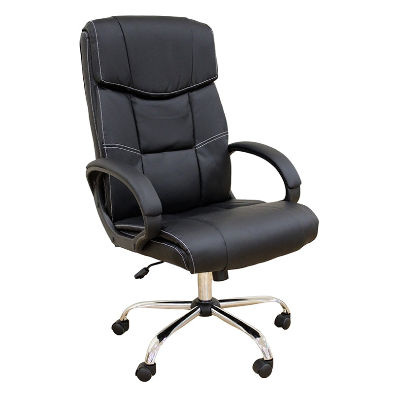 A9939 ΜΑΥΡΟ PVC ΠΟΛΥΘΡΟΝΑ ΓΡΑΦΕΙΟΥ 67x70x51-115/61-125