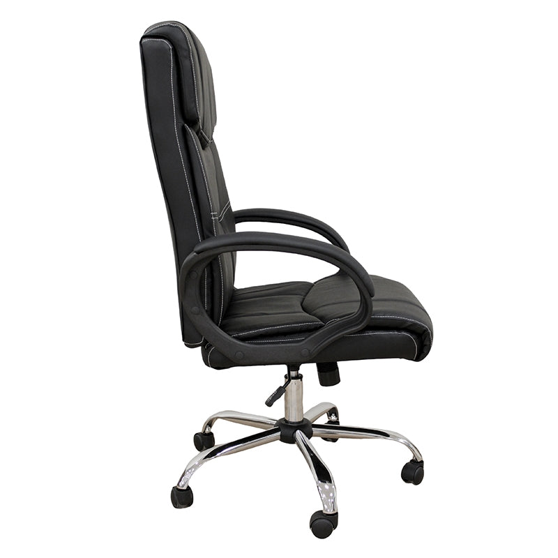 A9939 ΜΑΥΡΟ PVC ΠΟΛΥΘΡΟΝΑ ΓΡΑΦΕΙΟΥ 67x70x51-115/61-125