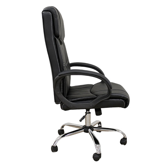 A9939 ΜΑΥΡΟ PVC ΠΟΛΥΘΡΟΝΑ ΓΡΑΦΕΙΟΥ 67x70x51-115/61-125