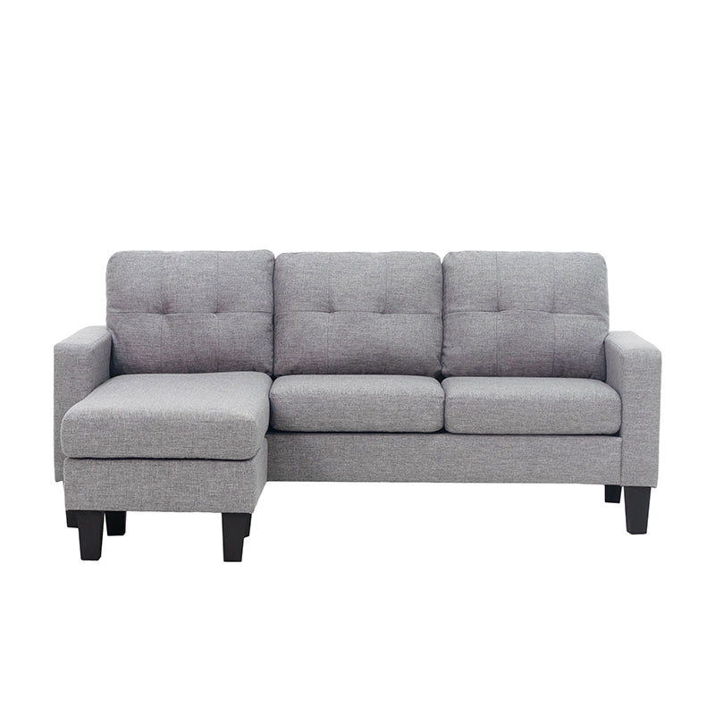 LIANA S GREY ΥΦΑΣΜΑ ΚΑΝΑΠΕΣ ΓΩΝΙΑ 185x126x84