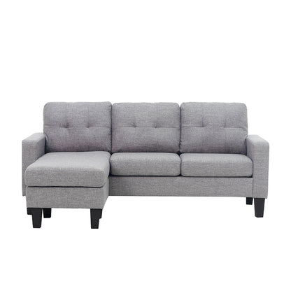 LIANA S GREY ΥΦΑΣΜΑ ΚΑΝΑΠΕΣ ΓΩΝΙΑ 185x126x84