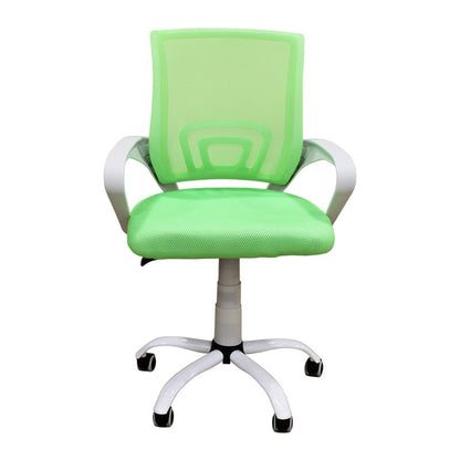 A1850 SW WHITE/GREEN MESH OFFICE ARMCHAIR 62x52x43-84/50-93