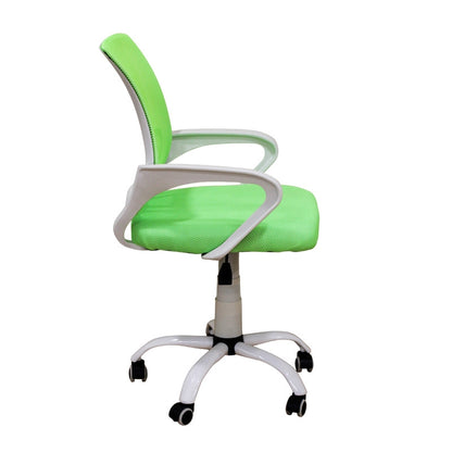A1850 SW WHITE/GREEN MESH OFFICE ARMCHAIR 62x52x43-84/50-93