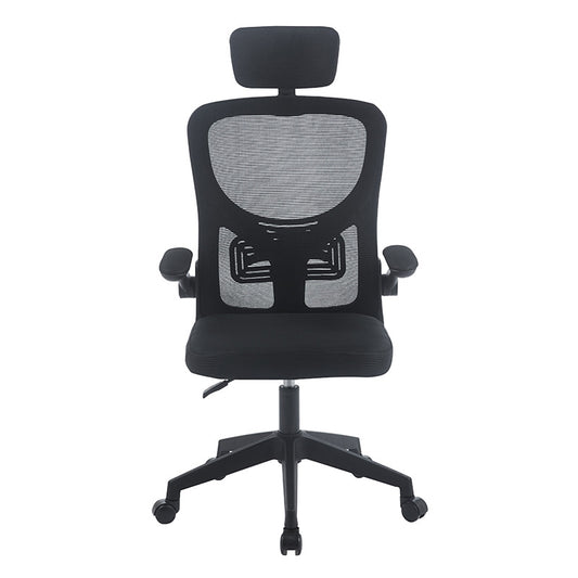 A9945 ΜΑΥΡO MESH ΠΟΛΥΘΡΟΝΑ ΓΡΑΦΕΙΟΥ 59x60x46-113/56-126