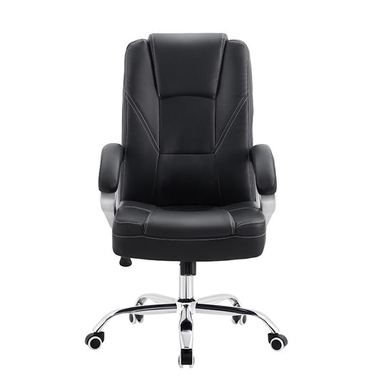 A9948 ΜΑΥΡO PU ΠΟΛΥΘΡΟΝΑ ΓΡΑΦΕΙΟΥ 61x80x50-108/60-118