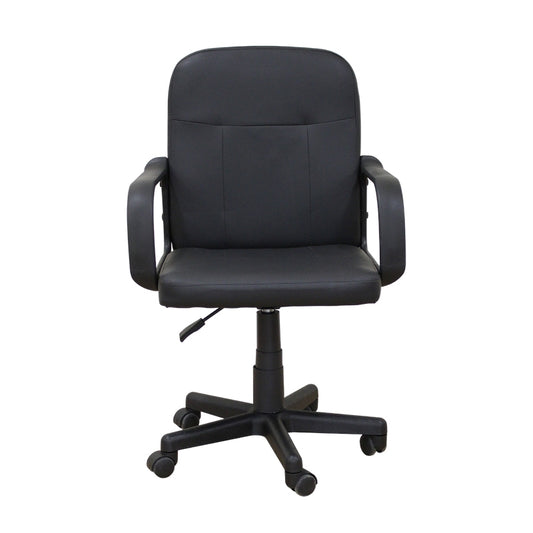 A9942 ΜΑΥΡΟ PVC ΠΟΛΥΘΡΟΝΑ ΓΡΑΦΕΙΟΥ 58x56x37-83/47-93