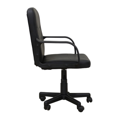 A9942 ΜΑΥΡΟ PVC ΠΟΛΥΘΡΟΝΑ ΓΡΑΦΕΙΟΥ 58x56x37-83/47-93
