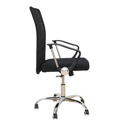 A9946 ΜΑΥΡΟ MESH ΠΟΛΥΘΡΟΝΑ ΓΡΑΦΕΙΟΥ 59x60x46-100/56-110